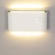 thumbnail image 1 of Aplique de pared LED 12W con detector de movimiento, moderno aplique de pared interior/exterior 3000K blanco cálido IP65, aplique de pared de inducción para escaleras, pasillo, balcón., 1 of 5