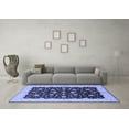 thumbnail image 3 of Ahgly Company Machine Washable Indoor Rectangle Oriental Blue Traditional Area Rugs, 5' x 8', 3 of 4