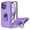 Purple, variant on Ebizware for iphone 15 Pro Max Phone Case, 360° Rotatable Ring Holder Kickstand Case Heavy Duty Shockproof Magnetic Car Mount Supported Cover for iphone 15 Pro Max - Purple