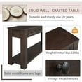 thumbnail image 3 of MODERNLUXE 63" Console Table,Long Sofa Table Entryway Table with 4 Drawers and Bottom Shelf for Entryway, Hallway and Living Room,Espresso, 3 of 7