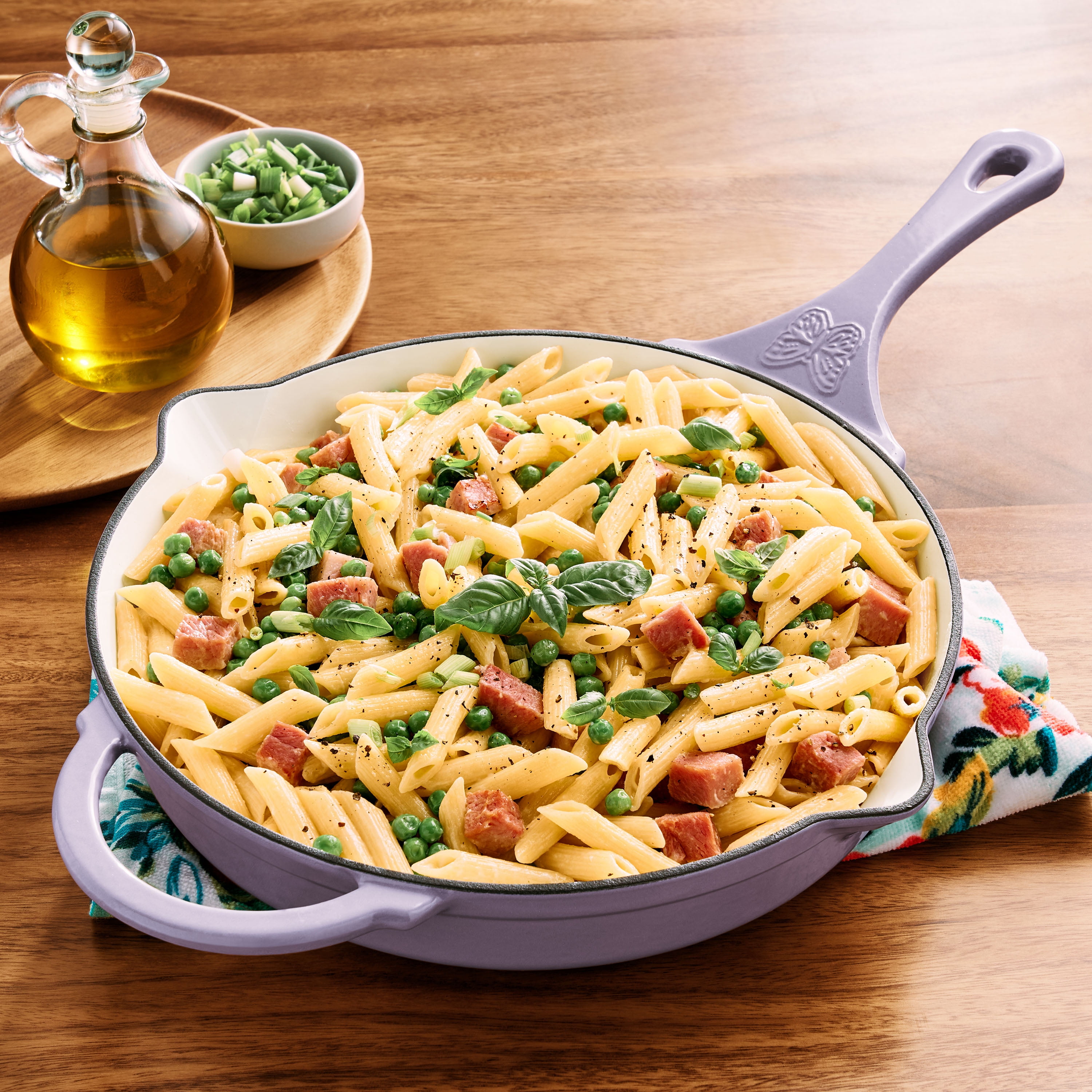 The Pioneer Woman 12-inch Iris Enamel Cast Iron Skillet