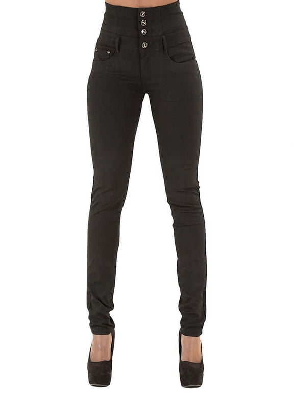 Womens High Waist Stretch Dim Pants Skinny Ankle Jeans