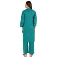 thumbnail image 4 of Inkmeso Womens 3 Pcs Nightwear Set Crop Tank Top Loose Pants & Front Open Shrug Sleepwear, 4 of 7
