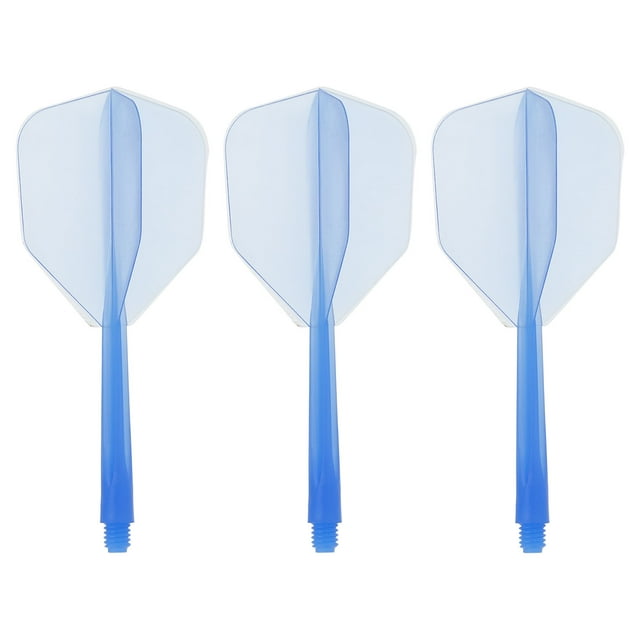 Unique Bargains Tige de Fléchettes et Vols Intégrés en Plastique 2BA de Remplacement, Bleu, Lot de 3