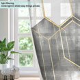 thumbnail image 4 of Yayeee Window Curtains Set of 2 for Living Room Light Filtering 63"x52", Gray Hexagons, 4 of 7