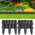 thumbnail image 1 of vidaXL Bordures de Pelouse 36 Pcs Anthracite 10 m PP, 1 of 4
