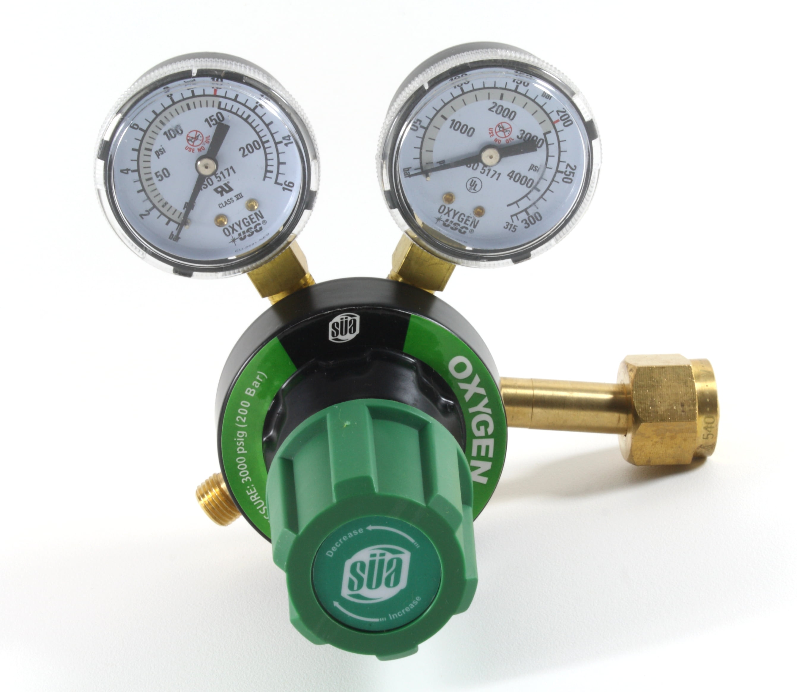 findmall CGA 540 Oxygen Regulator for Welding Gas Gauge 145PSI Delivery Range 