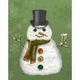 thumbnail image 2 of Fab Funky 26x32 Gold Ornate Wood Framed with Double Matting Museum Art Print Titled - Snowman Selfie, 2 of 4