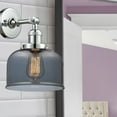 thumbnail image 4 of 203-PC-G72 Innovations Lighting Bell - 1 Light Wall Sconce In Industrial Style-12 Inches Tall and 8 Inches Wide-Polished Chrome Finish-Clear Glass, 4 of 4