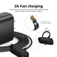 thumbnail image 4 of Cargador de pared y cable de carga para reloj inteligente Fitbit Inspire 3, 4 of 5