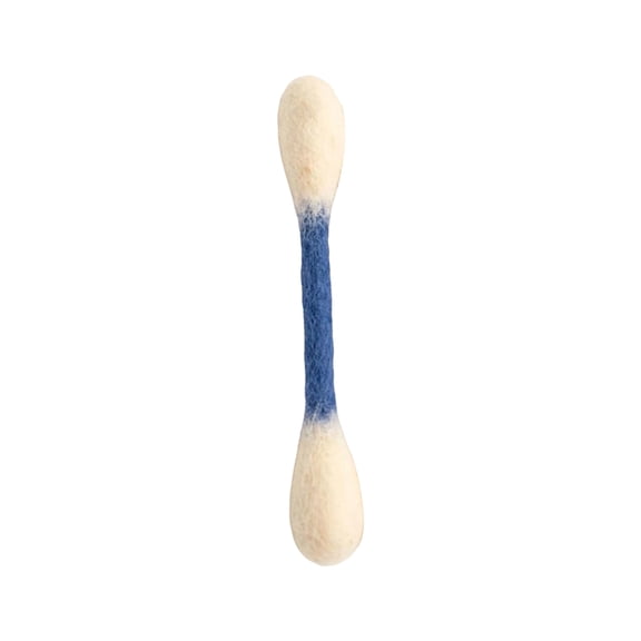 Cotton Swab Shape Felt Cat Chew Stick, Interactive Wand Toy for Indoor Kitty Play, Daily Play And Bonding with Pet Owner