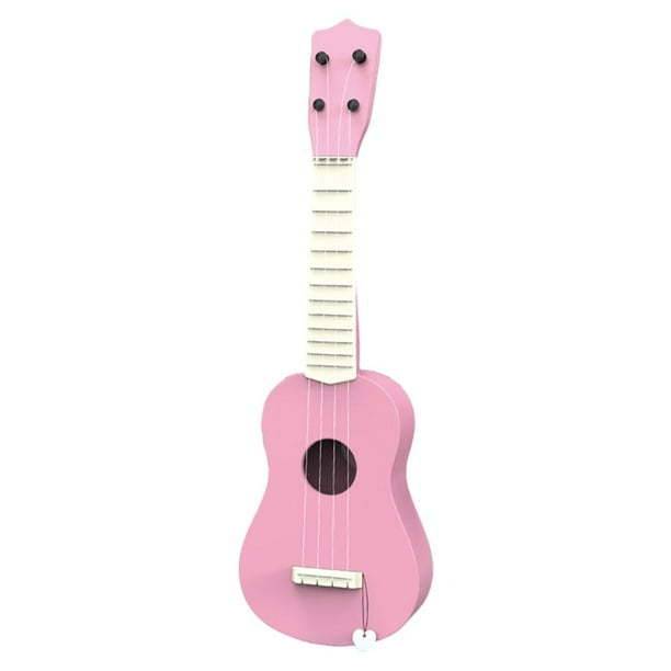 Enfants Ukulele Jouet Guitare 12,6 Pouces Tôt Jouet Éducatif de Guitare Ukulele  pour Garçons Rose 