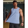 thumbnail image 3 of COOFANDY Men' Muscle Tank Tops UPF 50+ Duick Dry Sleeveless Shirts Workout Athletic Running Beach Vacation Shirts Top Summer, 3 of 6
