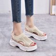 thumbnail image 1 of Sandalias transpirables de moda para mujer, sandalias casuales con boca de pez y fondo de bizcocho Wmkox8yii shjk5386, 1 of 6