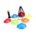 thumbnail image 3 of 50 conos de fútbol ágiles de alta visibilidad para jardín, portátiles, para entrenamiento, con bolsa de almacenamiento, accesorios de equipo, 3 of 8
