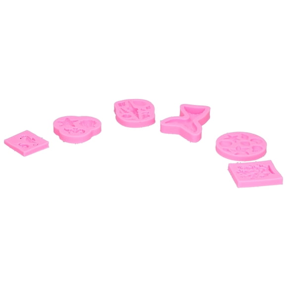 6 Pcs Moules en Silicone en Forme de Coquillage Marin, Moule à Chocolat avec Étoile de Mer, Coquillage et Queue de Poisson pour Décoration de Gâteau, Chocolat, Fondant, Cupcake et Plus