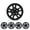 5001-Black Lacquer, variant on Set of 4 Hubcap Wheel Cover Replacement 16" Hub Caps Universal Wheel Rim Cover ABS Material Exterior Accessories Snap On Car Truck SUV -16-Inch, BLACK LACQUER
