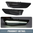 thumbnail image 4 of Pair LED Side Marker White Light 26185-AM800 for Infiniti G35 Coupe Smoked Lens, 4 of 7