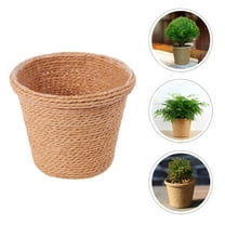 Jute Basket Woven Flower Basket Hand Woven Seaweed Wicker Basket Flower Planter For Laundry Basket Organizer