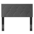 thumbnail image 6 of Headboard, Nailhead, King California Size, Charcoal Grey Gray, Velvet, Modern Contemporary, Bedroom Master Guest Suite Room, 6 of 10