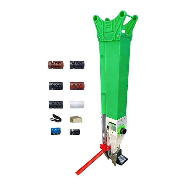 Sembradora manual, herramienta de siembra, máquina de siembra, esparcidor de fertilizante de mano ajustable para invernadero, césped, granja, maíz, Estilo D