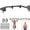 B: 36" x 1.3" Dia Grip, variant on Heavy Duty Wall Mount Pull Up Bar  Joist Chin For Doorway Sturdy Steel Construction W/resistance Band Hooks Fits 32"/36" Studs Home Gym Strength