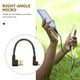 thumbnail image 4 of 3pcs Ángulo recto Cable Micro USB Cable de carga Micro USB para transferencia de datos, 4 of 6