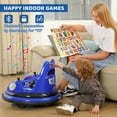 thumbnail image 5 of 12V Bumper Car,Neche Ride On Toys for Toddlers,360° Spin Toddler Car with Remote,5 LED Lights,Blue, 5 of 12