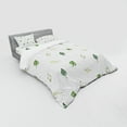 thumbnail image 2 of Ambesonne Green Bedding Set 4 Pcs, Modern and Minimalistic, Queen, Green, 2 of 2
