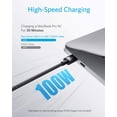 thumbnail image 3 of Cable USB C con cargador Anker de 100 W y 3 m para MacBook Pro 16, 3 of 7