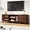 Dark Brown, variant on JOINCE,66" TV Stand for 60/65/75 inch tv, Mid Century Modern Entertainment Center/TV Stand and Media Console Table with Drawer and Shelf, Slatted Door TV Console for Living Room, Bedroom, Walnut