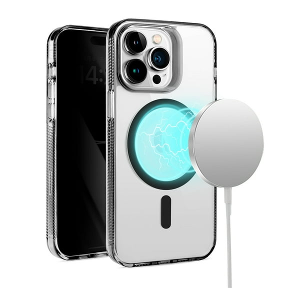 GSA PURE Transparent Magnetic (HQ) Ultra Hybrid For iPhone 15 - Black