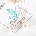 thumbnail image 1 of Set of 2 Christmas Snowman pendant necklace Imitation Pearl Necklace Sweater, 1 of 5
