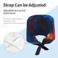 thumbnail image 3 of Cauagu Spooky Halloween Night Scene Pattern 1 Pcs Working Caps,Adjustable Working Hats Elastic Scrub Hats Nurse Scrub Cap Nurse Hats Elastic Tie Back Hats Unisex,One Size, 3 of 7