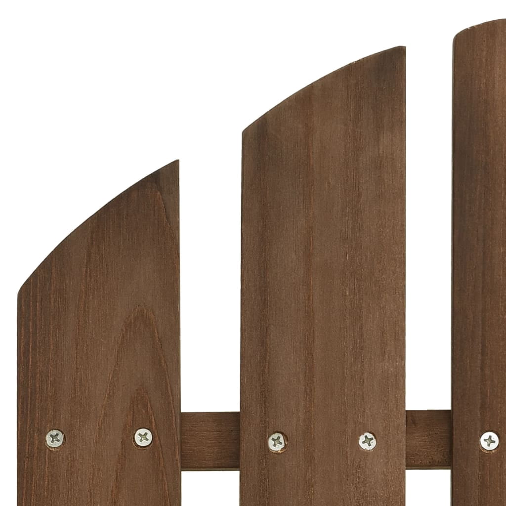 vidaXL Adirondack Chairs Patio Adirondack Chair with Tea Table Solid Wood Fir
