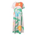 thumbnail image 3 of WILLBEST Robes du Dimanche pour Femmes Robes d'Été Boho pour Femmes avec Poches Robe Maxi en Lin Décontractée Grande Taille Robe Longue Fluide, 3 of 3