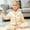 Gold, variant on Boys Satin Pajama Set with Button Down Sleep Shirt and Comfortable Long Pants for Cozy Bedtime Loungewear