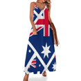 thumbnail image 1 of Vestido sin mangas con bandera australiana, elegante y chic, vestido de noche, vestido de cumpleaños para mujer, lujo, 1 of 7