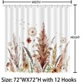 thumbnail image 3 of Fall Shower Curtain Bohemia Bathroom Decor Dandelion Shower Curtains for Bathroom Washable Durable Fabric Shower Curtains 72x72 in, 3 of 5