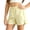 Yellow, variant on Shorts for Girls Lightweight Soft Jersey Elastic Waist Loose Fit Casual Weekend Shorts for Play 3-13 Years