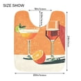 thumbnail image 5 of Yayeee Bath Rug for Bathroom Floor Non Slip Rectangle Fluffy Soft Absorbent Mat, 16"x24", Orange Glasses, 5 of 7