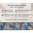 thumbnail image 5 of Printed Cotton Canvas Fabric by Soimoi | Leaves Pattern - Blue | 56 Inch Wide | Sold By 5 Yard | Heavy Duty Craft & Upholstery Fabric, 5 of 7