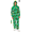 Green, variant on Adult Christmas Tree Onesie Pajama Hooded Full Body Green Zip Up Long Sleeve Pom Poms Tinsel Star Topper Holiday Party Costume