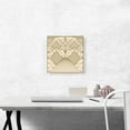 thumbnail image 2 of ARTCANVAS Art Deco Geometric Beige Lines Squares Canvas Art Print - Size: 12" x 12" (0.75" Deep), 2 of 9