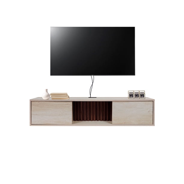 Repisa Flotante para TV, Mueble Minimalista para Pantalla, Centro de Entretenimiento Diseño Moderno.