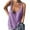 Purple, variant on Sngxgn Tank Tops for Women Cowl Neck Spaghetti Strap Camisole(Blue,S)