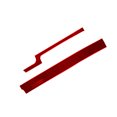 thumbnail image 2 of Red Carbon Fiber Interior Dashboard Panel Strip Trim for Audi A4 S4 2005-2008, 2 of 4