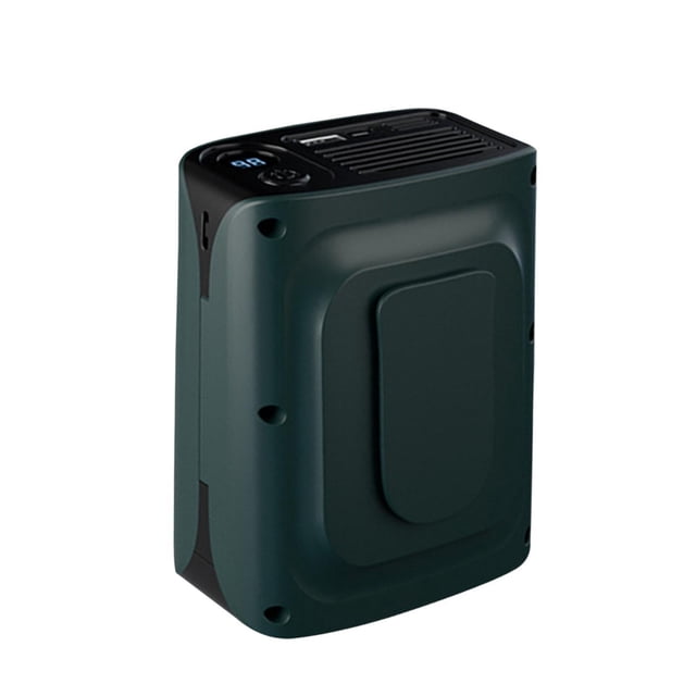 Ventilador de cintura portátil, aire acondicionado de verano para exteriores, trabajo, hogar, viajes. Verde