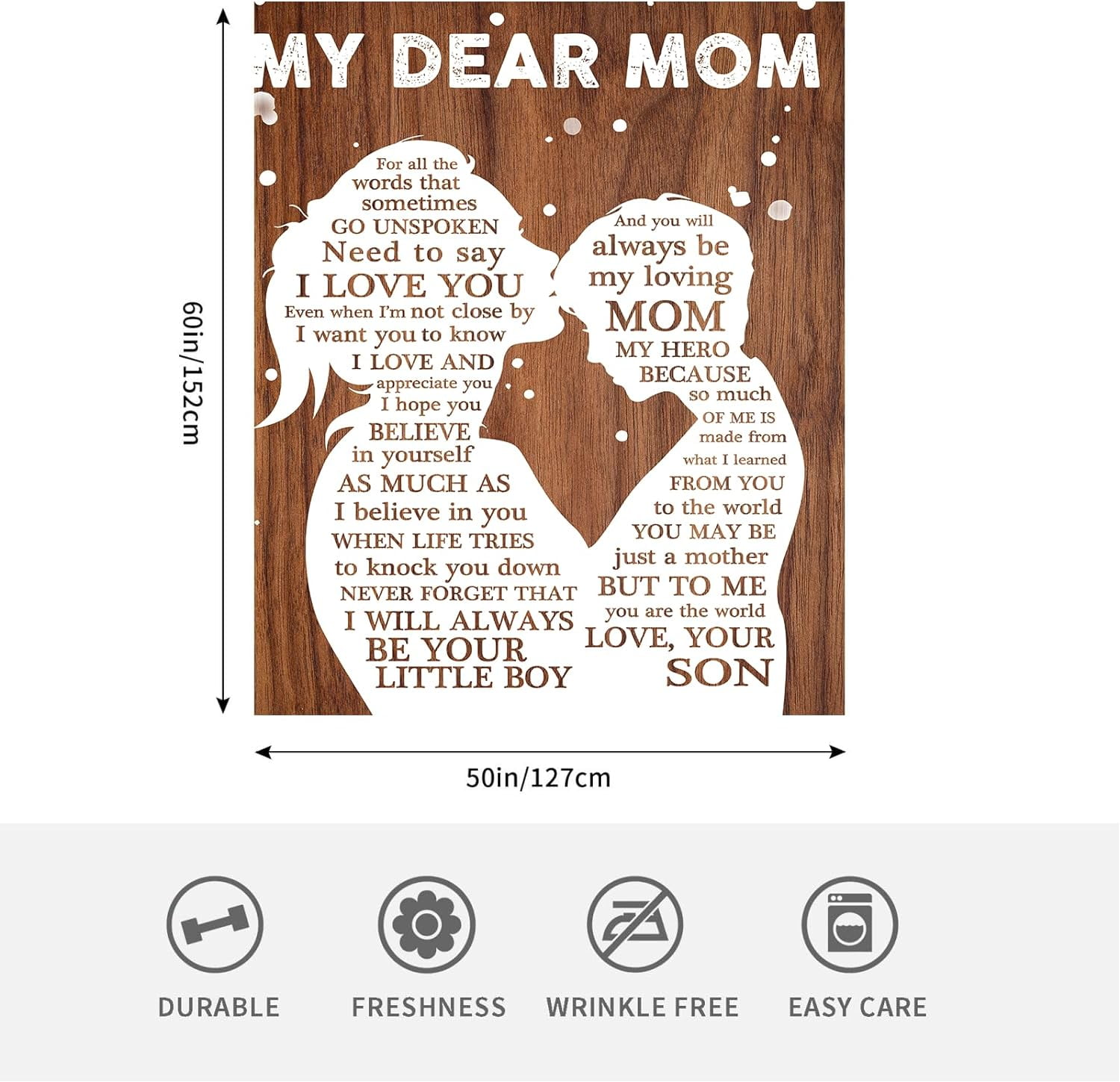 Mothers Day Birthday Gifts for Mom from Son Stocking Stuffers I Love You Gifts for Mom Best Mom Ever Gift Ideas to My Mom Blanket Christmas Valentines Present Bed Throw Blanket