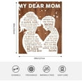 thumbnail image 7 of Mothers Day Birthday Gifts for Mom from Son Stocking Stuffers I Love You Gifts for Mom Best Mom Ever Gift Ideas to My Mom Blanket Christmas Valentines Present Bed Throw Blanket, 7 of 7
